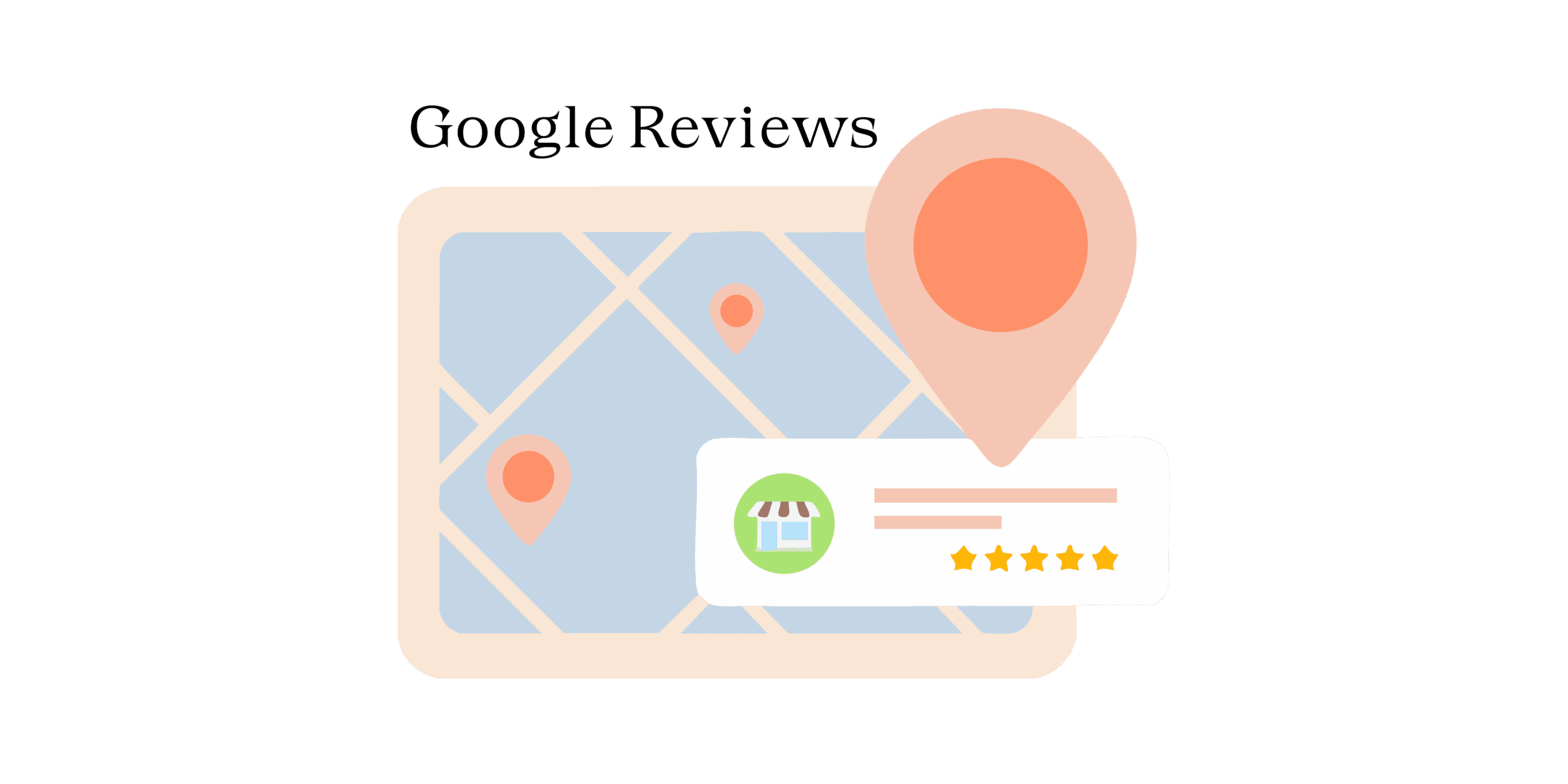 An illustration of "Google reviews"