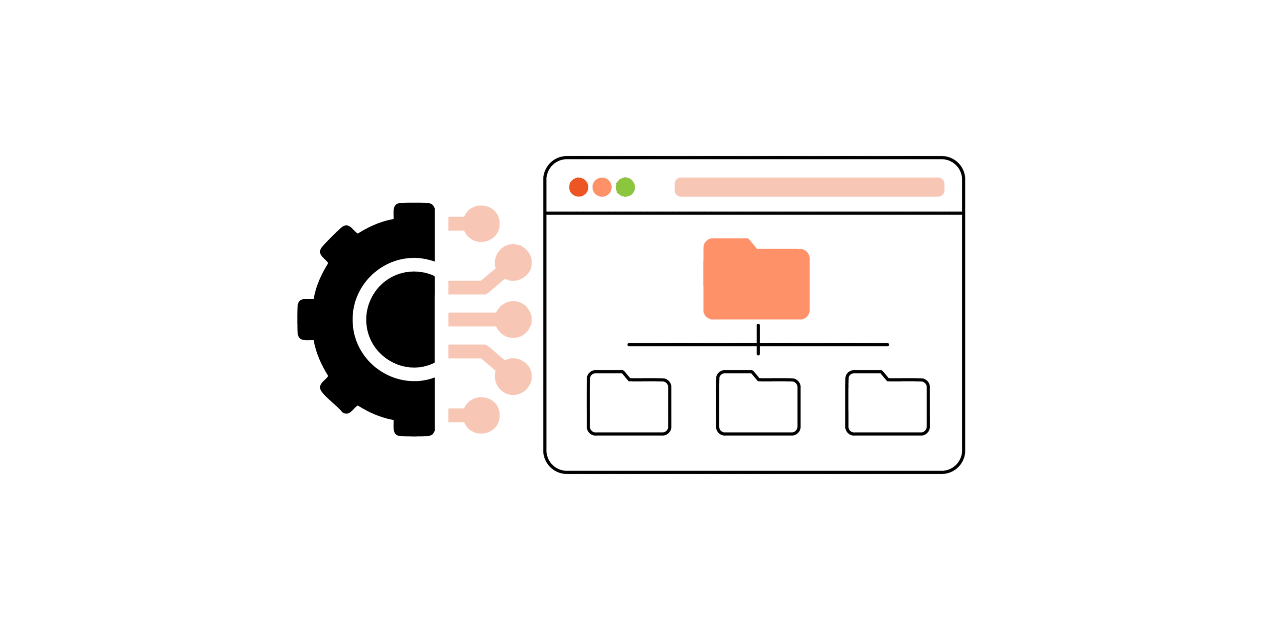 A graphic symbolising digital management and connectivity