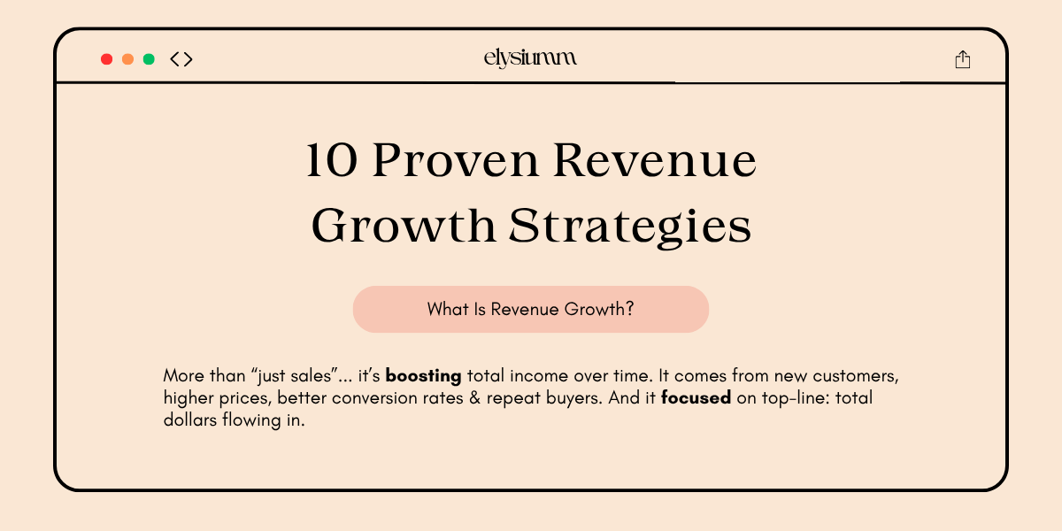revenue growth strategies
