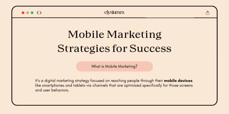 mobile marketing strategies