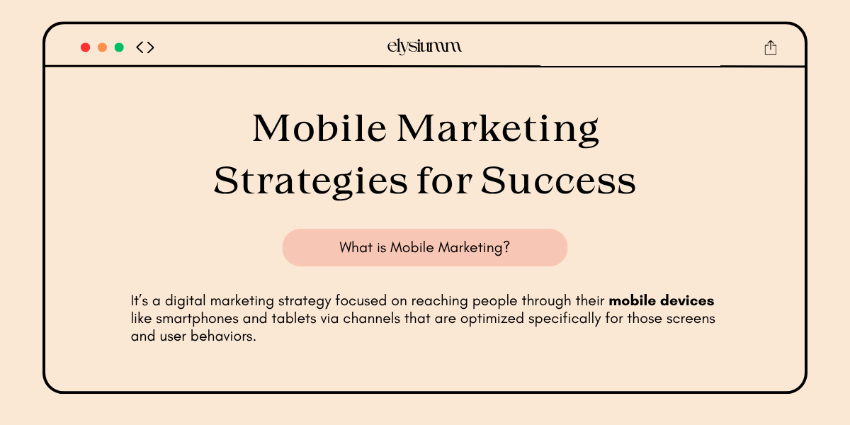 mobile marketing strategies