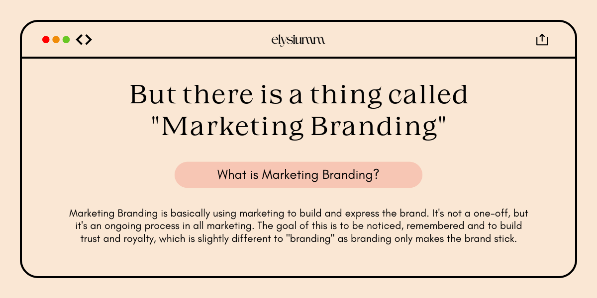 A digital screen displaying text about "Marketing Branding," highlighting its importance in creating lasting brand recognition and trust.