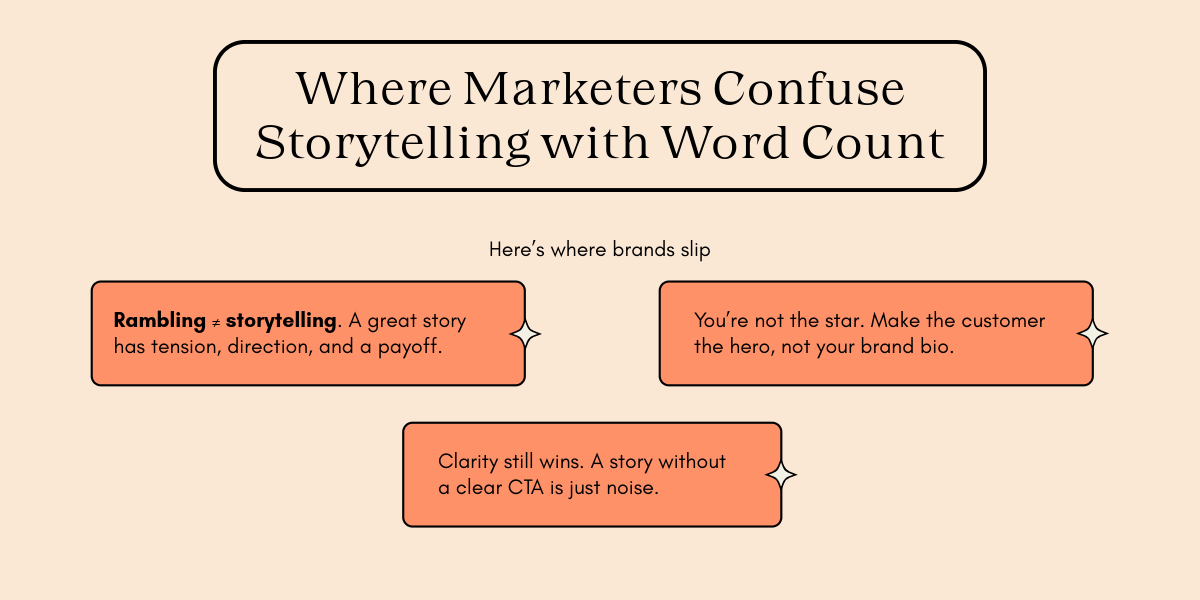 where marketers confuse storytelling with word count
