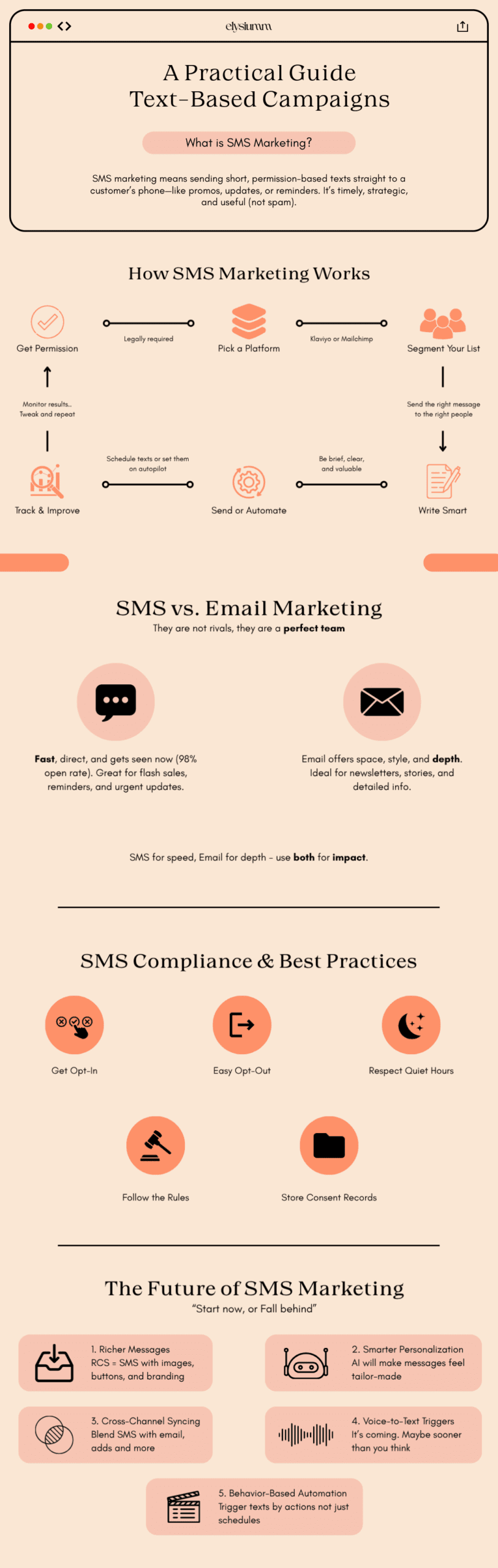SMS Marketing infographics