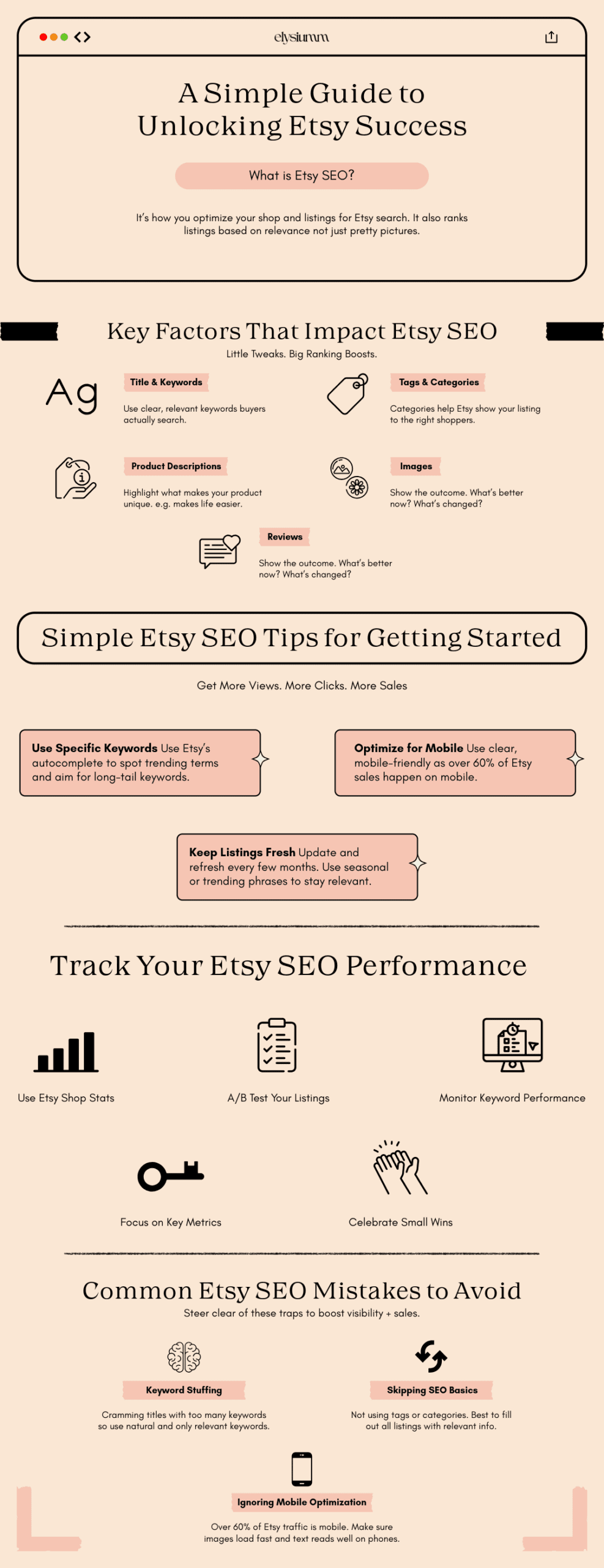etsy seo guide infographic